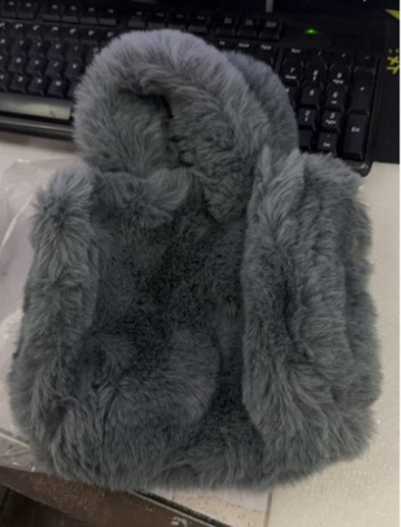 Winter Bags Chain Plush Totes Handbag