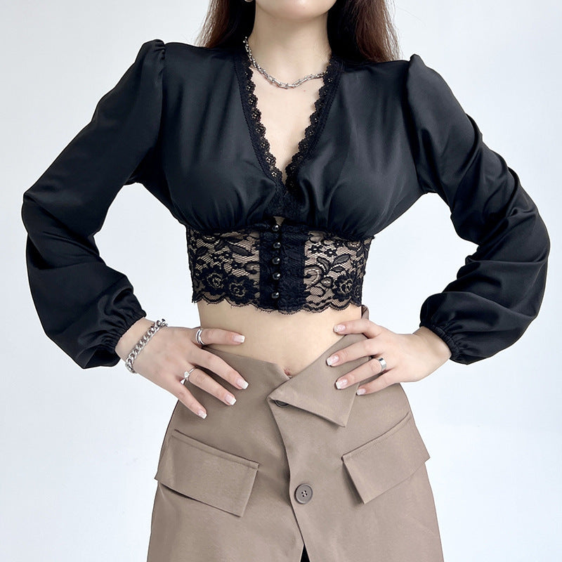 Women's Fashion Solid Color Chiffon Shirt