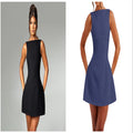 Slim-fitting Backless & Sleeveless dress