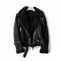 Lapel Jacket Suede Lamb Wool Warm Coat