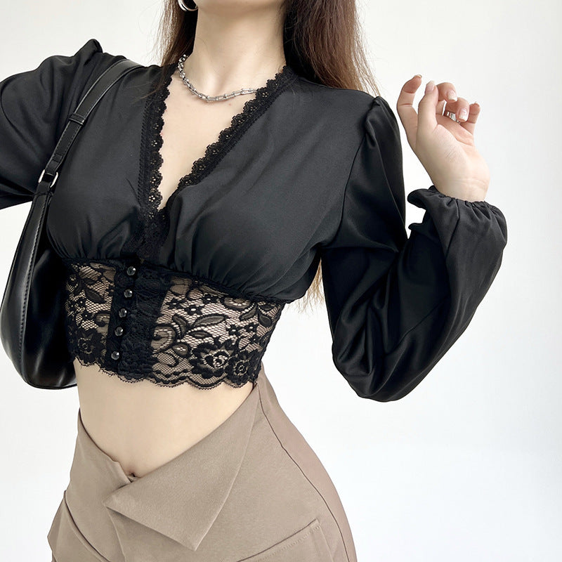 Women's Fashion Solid Color Chiffon Shirt